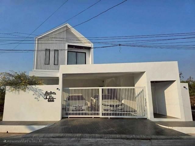 รหัสทรัพย์ R3399 ปล่อยเช่า บ้านเดี่ยว 2ชั้น หมู่บ้านนครินทร์การ์เด้น ถนนร่มเกล้า สไตล์นอร์ดิก