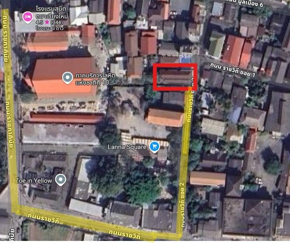 ขายเกสเฮ้าส์ ตึก 3ชั้น 20ห้อง ห้องน้ำในตัว เนื้อที่ 65 ตร.วา ราชวิถี  เชียงใหม่ที่ตั้ง : ตำบลศรีภูมิ อำเภอเมืองเชียงใหม่ เชียงใหม่ 50300ขนาดเนื้อที่ : 65 ตารางวารายละเอียดDiscount  20ล. พร้อมโอนเกสเฮ้าส์ ตึก 3ชั้น 20ห้อง ห้องน้ำในตัว เนื้อที่65 ตร.วา ราชวิถีซ.2 ศรีภูมิ เชียงใหม่ ทำเลทอง อยู่ย่าน old town เดินทางสะดวกห่างจากสถานที่ใกล้เคียง- ร้าน Zoe in Yellow 260 m.- ตลาดสมเพชร 300 m.- อนุสาวรีย์สามกษัต�