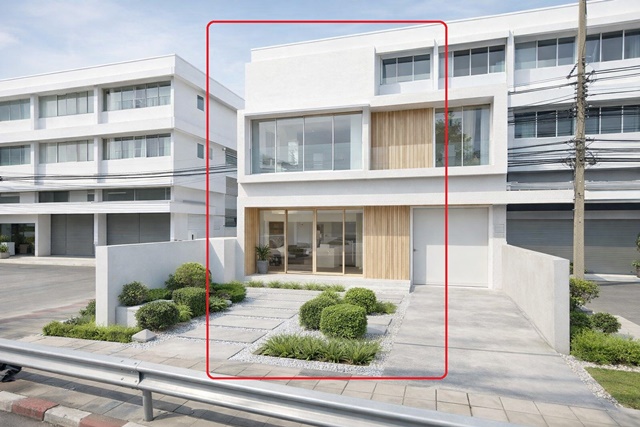 อินทามระ10-14ตลาดสดห้วยขวาง 1.4 กม. BTS สะพานควาย 900ม. ให้เช่าอาคาร 4.5ชั้น 2คูหาหลังมุม ติดกัน 28ตร.วา. 448ตร.ม. ม.ศรีปทุม พญาไท 4นอน 