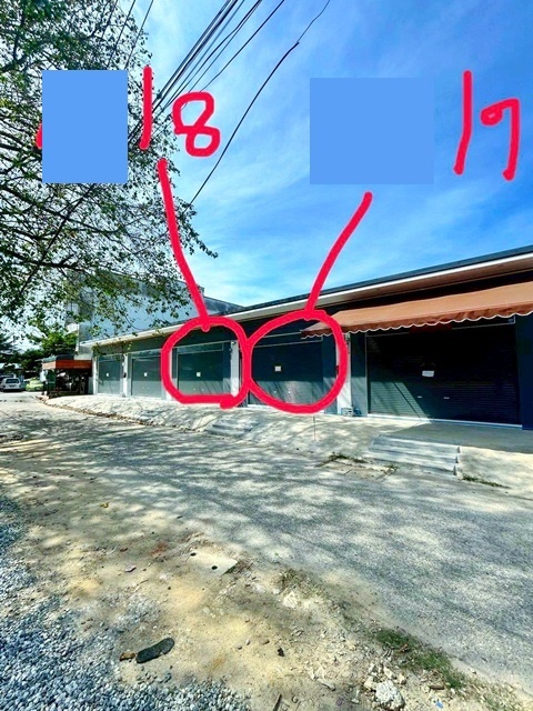 ทำเลติดถนน ใกล้ศูนย์ราชการ ม.ราชภัฏราชนครินทร์ 1.7 กม.ให้เช่าตึกแถว 1 ชั้น 35 ตร.ม. เหมาะทำร้านอาหาร ตลาดบ้านใหม่ เมืองแปดริ้ว 2.8 กม.