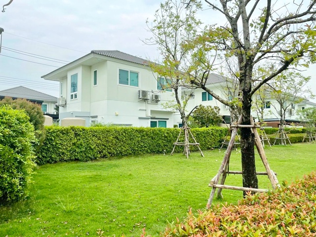 ตลาดพึ่งสุข 1.6 กม.วิวสวนหลังบ้าน วงแหวน-ลำลูกกา คลอง 6  โลตัส บึงคำพร้อย 1.5 กม.  เช่าบ้านเดี่ยว 2 ชั้น 3 น้ำ