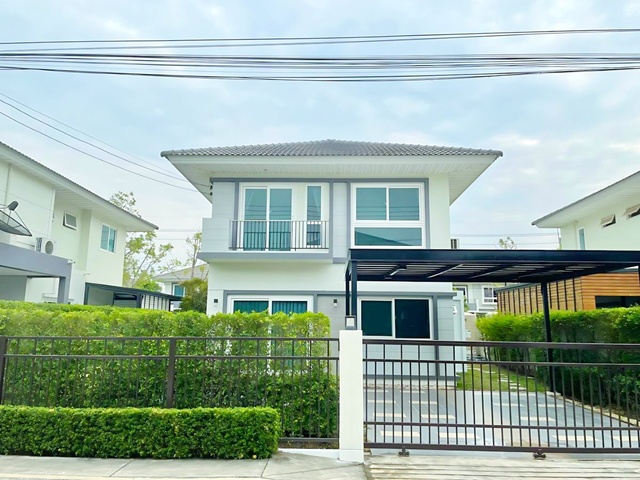 เช่าบ้านเดี่ยว 2 ชั้น 3 น้ำวงแหวน-ลำลูกกา คลอง 6  ตลาดพึ่งสุข 1.6 กม.โลตัส บึงคำพร้อย 1.5 กม.