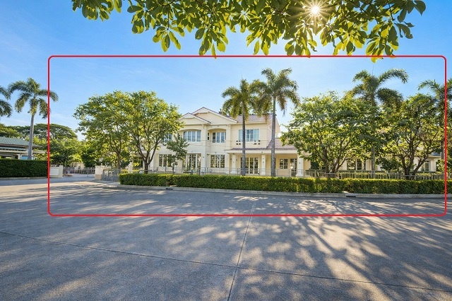 รามอินทรา 152ตร.วา  500ตร.ม.MRT วัชรพล 2.1กม.ให้เช่า คฤหาสน์หรู 2 ชั้น 2 หลังใหญ่ติดกัน  6นอน 4น้ำ บิ้วท์อินครบ ตลาดถนอมมิตร 1.4 กม.