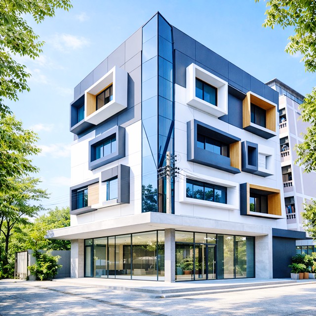 ทำเลรัชดา ห้วยขวาง 7-Eleven ลดราคา 45% ประชาราษฎร์บำเพ็ญ10-19 50ม.ที่จอดรถรอบอาคาร 5 คัน ให้เช่าอาคารออฟฟิศ 5 ชั้น 765ตร.ม. 45ตร.ว 