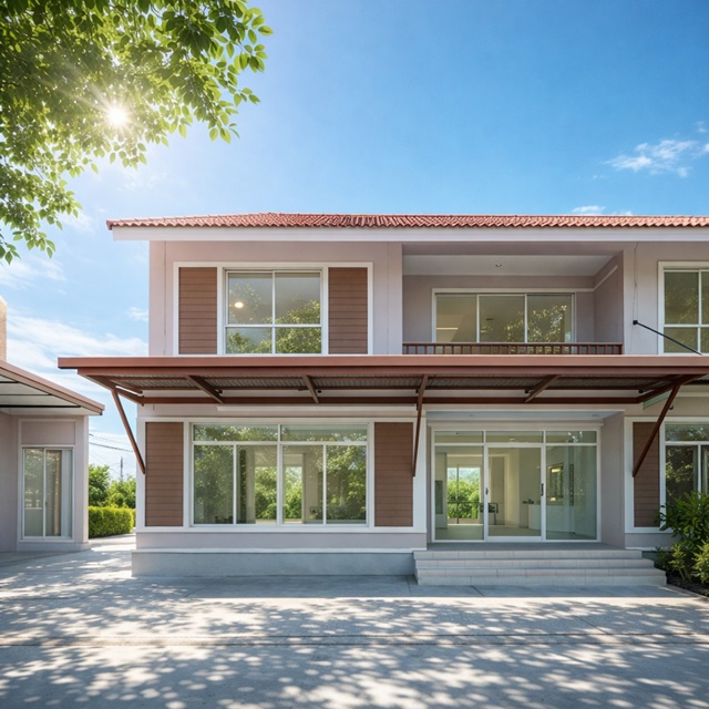 หน้ากว้างพิเศษ  เท่ากับ2คูหา นิคมอมตะนคร 1.2 กม.โลตัส พลัสมอลล์ อมตะ 1.6 กม. ให้เช่า ทาวน์โฮม 2 ชั้น หน้ากว้าง 8 เมตร ทำเลศักยภาพใกล้นิคม