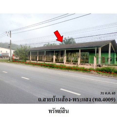 ขายโกดัง ถนน สายบ้านส้อง-พระแสง (ทล.4009) ตำบล ทุ่งหลวง อำเภอ เวียงสระ จังหวัด สุราษฎร์ธานี