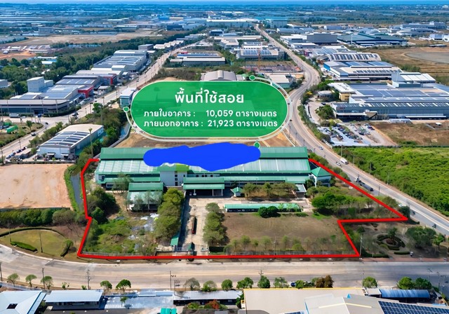 ขายที่ดินพร้อมโรงงานสมุทรสาคร อยู่ในกนอ.เนื้อที่กว้างขวาง 14 ไร่ 96.4 ตารางวา
