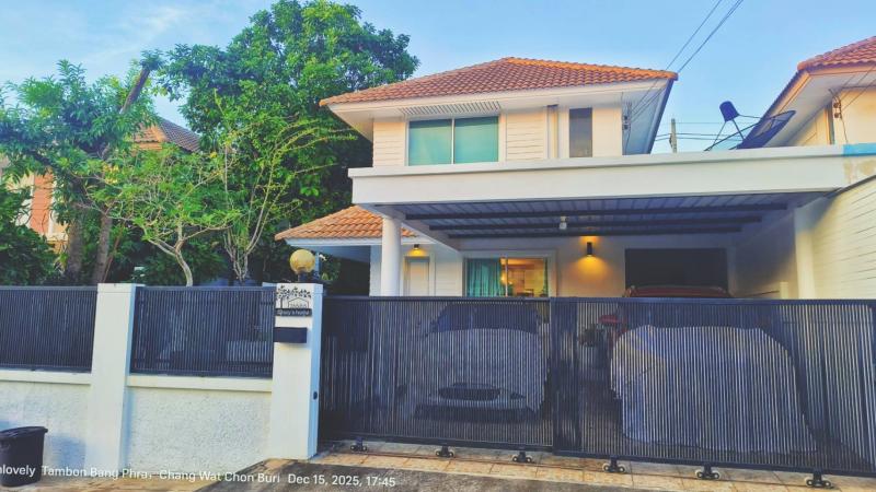 ขายบ้านเเฝด 2 ชั้น หมู่บ้านบ้านสวนบางพระ – ศรีราชา เจ้าของขายเอง ไม่รับนายหน้า