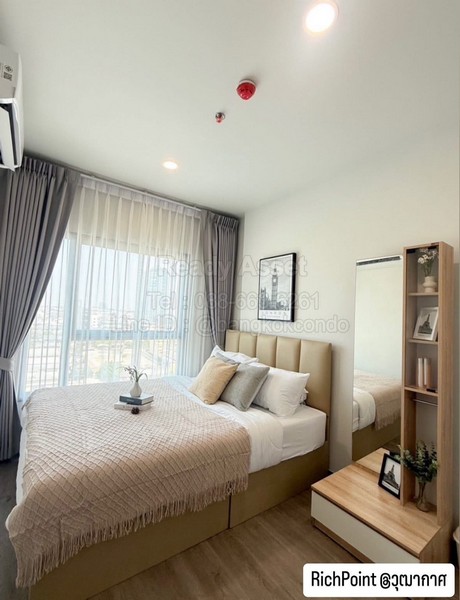 รหัสทรัพย์ : CR6901-0003คอนโด ริช พอยท์ @ บีทีเอส วุฒากาศ / Rich Point @ BTS Wutthakatรายละเอียดห้องขนาดห้อง 30 ตร.ม. ชั้น 91 ห้องนอน 1 ห้องน้ำ มี Digital Door Lockเฟอร์นิเจอร์+เครื่องใช้ไฟฟ้า - ทีวี- แอร์ 2 ตัว- ตู้เย็น- ไมโครเวฟ- เครื่องทำน้ำอุ่น- เครื่องซักผ้า- ตู้เสื้อผ้า- โต๊ะทานข้าว - โซฟา- เตียง + ที่นอนค่าเช่า 14,500 บาท/เดือน- ชำระค่ามัดจำ 2 เดือน- ชำระค่าเช่าล่วงหน้า 1 เดือน- ระยะเวลาสัญญาขั้นต่ำ 1 ปี_ _ _ _ _ _ _ _ _ _ _ _ _ _ 