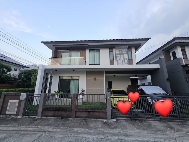 BH3849 ให้เช่าบ้านเดี่ยว 2 ชั้น หลังมุม H CAPE Serene บางนา สุขาภิบาล 2 บ้านใหม่ ไม่เคยเข้าอยู่ Pet Friendly 