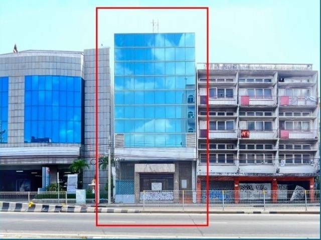 จอดรถ16คัน สะพานพระราม8 ให้เช่าอาคารพาณิชย์ 2 อาคารใหญ่ 165ตรว. 1290ตรม. ราชดำเนิน ใกล้สหประชาชาติ พร้อมช่องลิฟท์