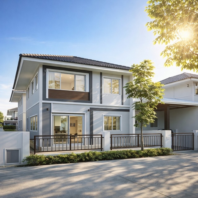  เช่าบ้าน2 ชั้น บางพลีใหญ่ 2.4 กม.เทพารักษ์-ตำหรุ ถูกที่สุด ลลิล บ้านสวย 35ตร.วา. 141ตร.ม. 3นอน 2น้ำ