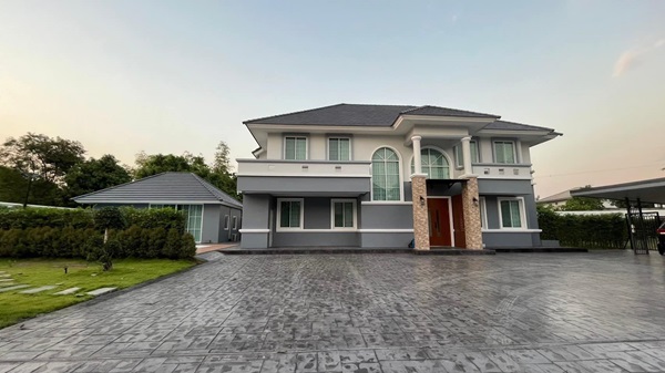 ขายบ้านหรูด่วน บ้านสวนเนรมิตร (ออเงิน-รามอินทรา) พร้อมเฟอร์นิเจอร์ แค่มีกระเป๋าใบเดียวเข้าอยู่ได้เลย 