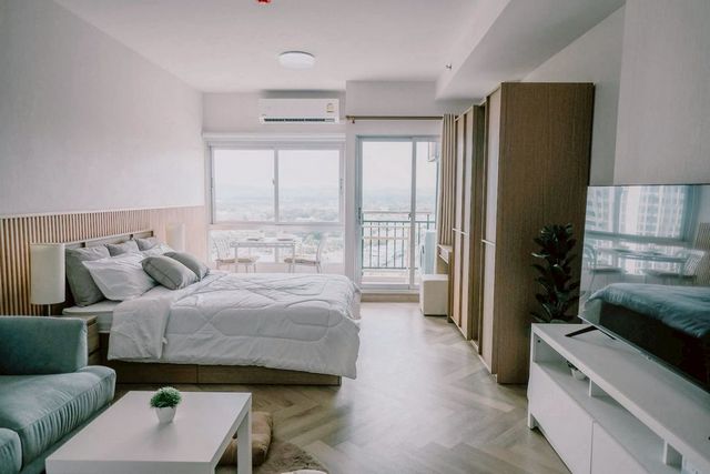 ให้เช่า 12,500 บาท/เดือน 33 ตรม. #ศุภาลัย #มอนเต้2 คอนโด วิวสวย ตกแต่ง #สไตล์มูจิ โปร่ง โล่ง #เฟอร์นิเจอร์ครบ #หิ้วกระเป๋าพร้อมเข้าอยู่