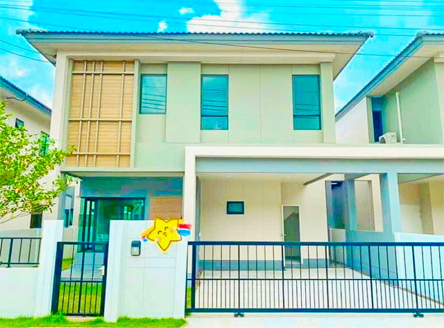 MRT บางรักน้อยท่าอิฐวัดสวนแก้ว ท่าเรือพระราม 5 2.5 กม.ให้เช่าบ้านเดี่ยว ราชพฤกษ์ บ้านสไตล์ญี่ปุ่น 3 นอน 3 น้ำ 36,998B-M.  Nonthaburi Stadium  เหมาะอยู่อาศัย กว้างขวาง 43 ตร.วา. 176 ตร.ม. บ้านใหม่สภาพดี จอดรถได้ 2 คัน ใกล้สนามกีฬา จ.นนทบุรี 800 ม.เดินทางสะดวก MRT BangRakNoi ThaIt Nonthaburi Stadium WatSuanKaew Rama5 Pier 2.5km. Detached house for rent Ratchaphruek Japanese style house 3 bed 3 bath 36,998B-M. Suitable for living spacious 43 sq.wa. 176 sq.m. New house in good condition 2 parking spaces Near Nonthaburi Provincial Stadium 800 m. Convenient transportation ถ.ราชพฤกษ์ โยธาธิการ-นนทบุร