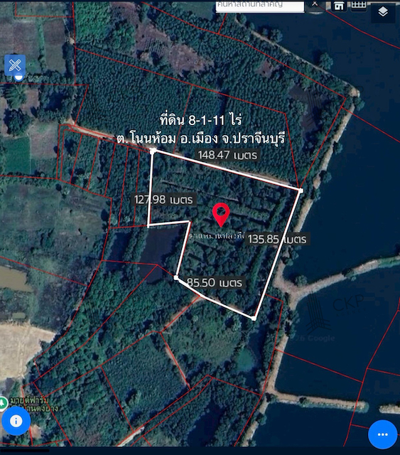 ขาย ที่ดินเปล่า เนื้อที่ 8 ไร่ 111 ตร.วา อยู่บนเส้นปราจีน-ตะคาม ใกล้ตัวเมืองปราจีนบุรี ต.โนนห้อม อ.เมือง ปราจีนบุรี สนใจติดต่อสอบถามได้ค่ะรายละเอียด (Description)- ขนาด 8 ไร่ 111 ตร.วาการเดินทาง - ถนนปราจีน-ตะคาม  450 เมตรสถานที่ใกล้เคียง (Nearby Placess)- โรงเรียนประชารัฐพัฒนา  1.2 กิโลเมตร- วัดดอนเจดีย์  2.6 กิโลเมตร- วัดศรีประจันตคาม  6 กิโลเมตร- ตลาดสดเทศบาลประจันตคาม  6.3 กิโลเมตร- โรงเรียนประจ�