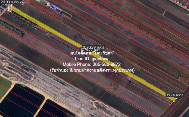 ที่ดิน ขายที่ดินทุ่งนาติดถนน ต.คลองเปร็ง อ.เมืองฉะเชิงเทรา 13-0-24.9 ไร่ 6.25 ล้านบาท  area 5225 ตร.ว.  6250000 B. ใกล้ สถานีรถไฟเปร็ง ประมาณ 2 กม. ทรัพย์สวย