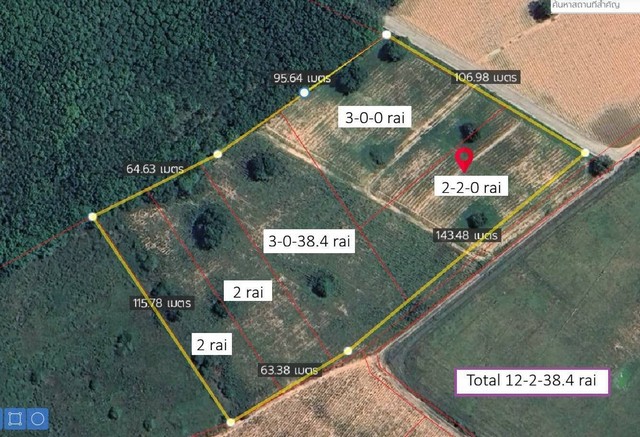 ให้เช่าที่ดินศรีราชาชลบุรี ให้เช่าที่ดิน 12 ไร่  สีม่วงลาย ห่างจากท่าเรือแหลมฉบัง 32 กม.