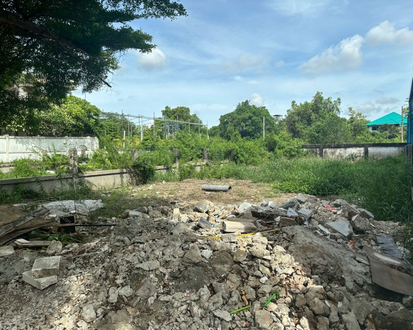 ขายที่ดินพัฒนาการ เนื้อที่ 62 ตารางวา  ถมแล้ว ทำเลดี เหมาะสร้างบ้าน สำนักงาน 