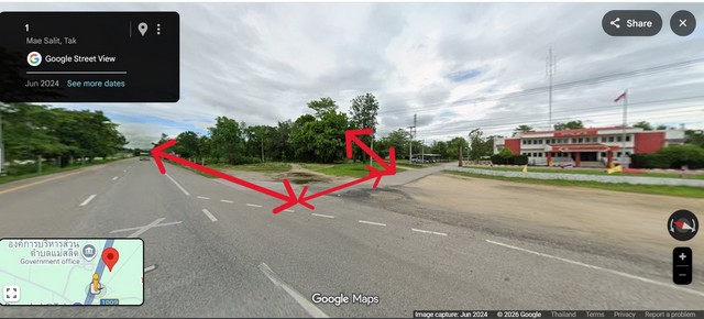 ขายที่ดิน 3ไร่ 7.2ลบ. ทำเลค้าขาย ติดถนนเลข1 พหลโยธิน ฝั่งขาเข้า ติด สภ.แม่สลิด ต.แม่สลิด อ.บ้านตาก จ.ตากขายที่ดินเอกสารโฉนดครุฑแดง นส.4จ. แปลงรูปสามเหลี่ยมติดถนนเลข1 พหลโยธิน ฝั่งขาเข้า ทำเลค้าขาย ทำธุรกิจหน้ากว้าติดถนน 155 เมตร ลึก 69 เมตรติด สภ.แม่สลิด เยิ้อง อบต.แม่สลิดต.แม่สลิด อ.บ้านตาก จ.ตากขายราคา 7,200,000 บาท โอนคนละครึ่ง ต่อรองได้ใกล้ สภ.แม่สลิด 250 เมตรใกล้ อบต.แม่สลิด