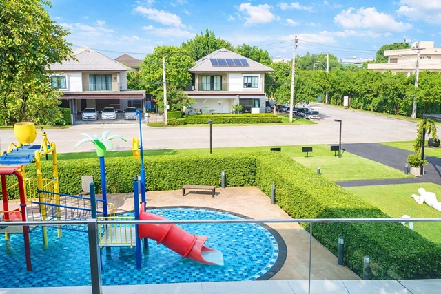 .บ้านเดี่ยว 2 ชั้น 4นอน 3 น้ำ ใกล้รร.นานาชาติ Charter 2.8 กม.47 ตร.วา. 187 ตร.ม. ถ.อ่อนนุช15 บางนา-สุขาภิบาล2 แจส กรีน วิลเลจ ประเวศ 900 ม