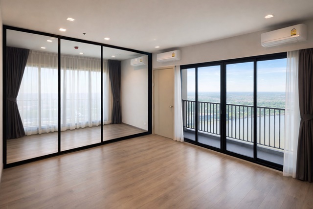 ให้เช่า คอนโด The Politan Rive 32ตรม. ชั้นที่ 41  MRT พระนั่งเกล้า 250 ม.  วิวแม่น้ำเจ้าพระยา 1 นอน 2 แอร์  ตลาดนกฮูก 