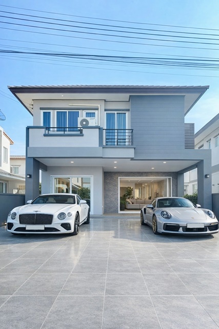 ถูกสุดในโครงการ 45ตร.วา. ขายขาดทุน30% ขายบ้านเดี่ยวใหญ่ 2 ชั้น บางพระ 3 นอน 3 น้ำ รร.อัสสัมชัญ ศรีราชา 2.6 กม.  ติดแอร์ทุกห้องนอน 