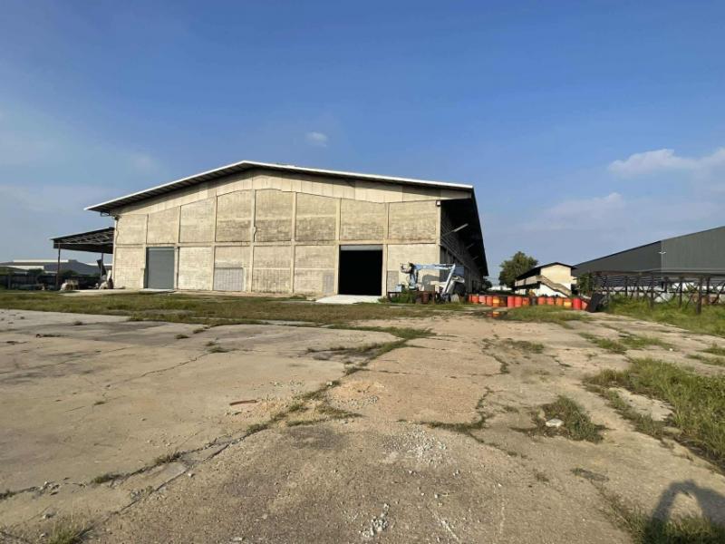 CH1163 ให้เช่าโกดัพื้นที่สีม่วง บางบัวทอง สุพรรณบุรี 2,600 ตรม. รถใหญ่เข้าได้