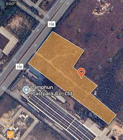 ขายด่วนที่ดิน  6 ไร่ 2 งาน  ตำบลป่าสัก   อำเภอเมือง  จังหวัดลำพูน  ติดถนน  116  หน้ากว่าง  80 เมตรห่างแยกดอยติ 4 กมห่างสามแยกเวียงยอง 2 กมตรงข้ามเครือสหพัฒน์  เหมาะสร้างโรงงาน  โกดัง  โครงการ  และการลงทุน**ราคา  ไร่ 6,500,000   บาท(  39 ล้าน )    โอนคนครึ่งสอบถาม โทร / Id:    0828952449.   กิต