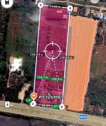 ขายที่ดินทำเล หาดใหญ่ ติดถนนสายเอเชีย ใกล้ ตลาดทุ่งลุง  ตำบลพะตง อำเภอหาดใหญ่ จังหวัดสงขลา รหัส TTR 2773เนื้อที่ 10 ไร่ 2 งาน 78.5 ตร.วา▪️ หน้ากว้างติดถนนประมาณ 68 เมตร▪️ ลึกประมาณ 238 เมตร▪️ ที่ดินสวย รูปสี่เหลี่ยม ทำโครงการง่าย⭐ จุดเด่นทำเล✅ ติดถนนสายเอเชีย (AH2) รถผ่านตลอด✅ ใกล้ตัวเมือง Hat Yai✅ ใกล้ Hat Yai International Airport✅ ใกล้ Central Festival Hat Yaiเหมาะทำโกดัง / โครงการบ้าน / ปั๊มน้ำมัน / ธุรกิจ / รีสอร์