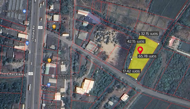 สนใจติดต่อ: โดม รัชดา โทร: 065-586-9872ไลน์ไอดี: giantmw หรือ @yem0202n.ขายที่ดินเปล่า 1-0-26 ไร่ (426 ตร.ว.), ตำบลขี้เหล็ก อำเภอแม่ริม จังหวัดเชียงใหม่ เหมาะสำหรับทำบ้านสวนเกษตร หรือบ้านพักตากอากาศ (ทั้งหมด 4 ล้านบาทถ้วน).ทำเลที่ตั้ง: ห่างถนนโชตินา 150 ม. (ทางหลวงหมายเลข 107) ตำบลขี้เหล็ก อำเภอแม่ริม จังหวัดเชียงใหม่ .ขนาดที่ดิน: ความกว้างประมาณ 18 เมตร (ติดถนน) และด้านลึก (ยาว) 65 เมตร.ที่ดินตั้งอยู�