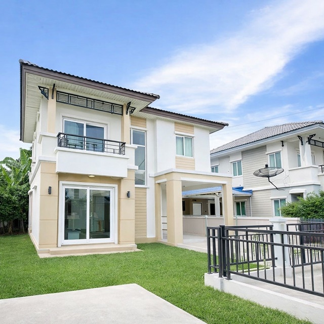 ใกล้ BTS เทพารักษ์ 1.8 กม. บ้านมุม 56 ตร.ว. 230 ตร.ม. ตลาดแพรกษา 1.6 กม. เทพารักษ์-วงแหวน บ้านเดี่ยว 2 ชั้น 3 นอน 2 น้ำ 