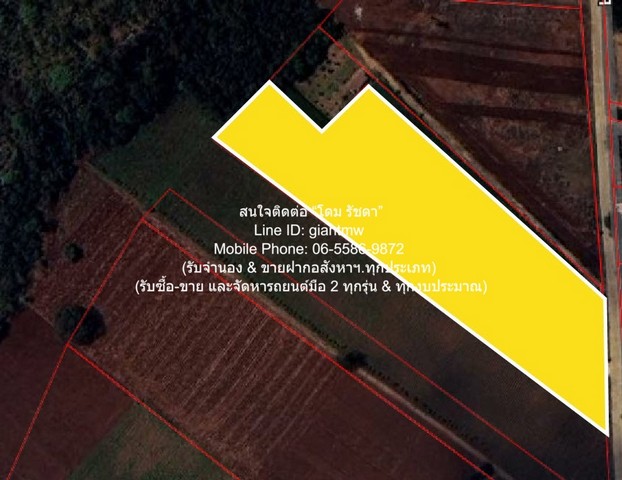 DSL-364สนใจติดต่อ: โดม รัชดา (Exclusive Contract)โทร: 065-586-9872ไลน์ไอดี: 0655869872 หรือ giantmw หรือ @yem0202nFacebook: https://bit.ly/3vdegO8Fanpage: https://bit.ly/488TrlDพิเศษ: รับซื้อ-ขาย และจัดหารถยนต์มือ 2 ทุกรุ่น & ทุกงบประมาณ.ขายที่ดินไร่สวนทางการเกษตร (ติดถนน และติดเขา) 1-0-97.7 ไร่ (497.70 ตร.ว.) ราคา 689,000 บาท (โอนฟรี).รายละเอียดทรัพย์: 1. ที่ดินไร่สวนทางการเกษตรรูปทรงอิสระติดถนน (แปลงมุม) เป็นโฉนด (น.ส.4 จ) ต.วังหิน อ.บ้านไร่ จ.อุทัยธานี ที่มีเนื้อที่ 1-0-