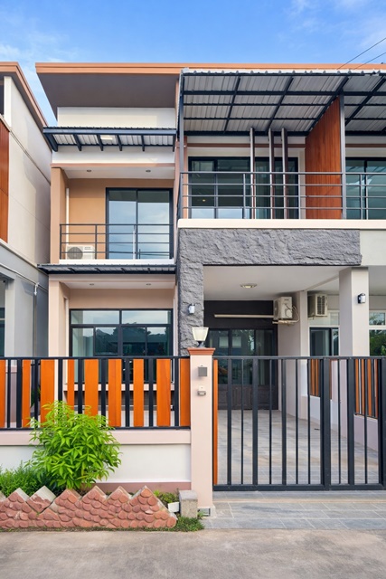  4นอน ให้เช่าทาวน์โฮม 2 ชั้น พร้อมเฟอร์ เชลล์ หนองคาย 1.4กม.  Caltex1.4กม.  ม.ขอนแก่น วิทยาเขตหนองคาย 800 ม.