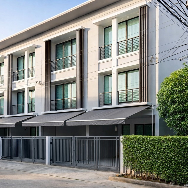 BigC วิลล่า มาร์เก็ท รัตนาธิเบศร์ 90ม. ทาวน์โฮม 3ชั้น 3นอน MRT บางกระสอ 800 ม. 3น้ำ ใกล้MRT แยกนนทบุรี1.ทำเลรัตนาธิเบศร์ ดีไซน์ทันสมัย 18 ตร.ว. 220 ตร.ม. ตกแต่งครบสไตล์ Modern Luxury ฟังก์ชันลงตัว 24,998B-M. เหมาะอยู่อาศัย หรือโฮมออฟฟิศ ทำเลใกล้ตลาดนนทบุรี 900 ม.สถานศึกษา และสิ่งอำนวยความสะดวกครบครัน เดินทางสะดวก ถ.รัตนาธิเบศร์ เลี่ยงเมืองนนทบุรี BigC  Villa Market Rattanathibet 90m. 3-story townhome with 3bed MRT BangKrasor 800m.  3bath near MRT Nonthaburi 1 Intersection Prime loc