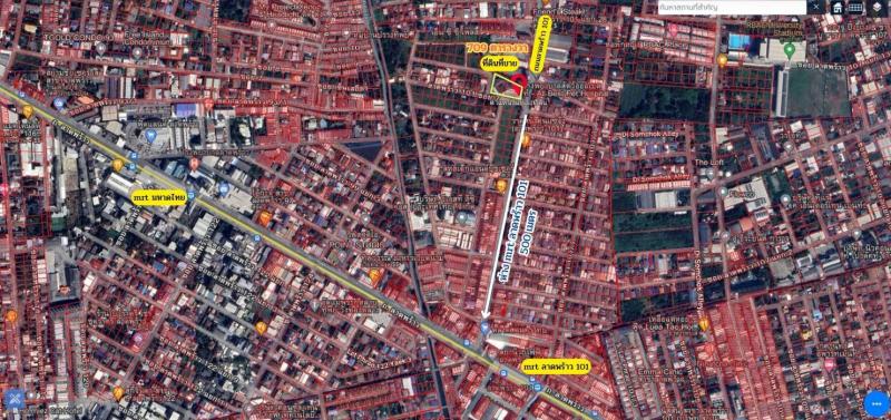 ขายที่ติดถนนลาดพร้าว101...ที่ดินใกล้รถไฟฟ้า..ที่ดินลาดพร้าวแถมสิ่งปลูกสร้างเป็นโรงเรียน..ติดถนน2ด้านซอยลาดพร้าวแยก7ซอยลาดพร้าว101 แยก7ต.คลองจั่น อ.บางกะปิ จ.กรุงเทพผังเมืองสีเหลืองมี8โฉนดเนื้อที่ทั้งหมด 709 ตร.วแปลงที่1 80 วาแปลงที่2 80 วาแปลงที่3 110 วาแปลงที่4 79 วาแปลงที่5 65 วาแปลงที่6 95 วาแปลงที่7 96 วาแปลงที่8 104 วาในที่ดินมีสิ่งปลูกสร้างเป็นโรงเรียนอนุบาลสามารถต่อยอดได�