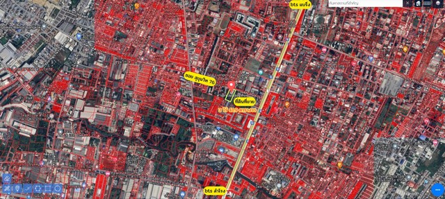 ขายที่ดินซอยสุขุมวิท 76ที่เปล่าสุขุมวิท76 สำโรงเหนือต.สำโรงเหนือ อ.เมือง จ.สมุทรปราการรายละเอียด- เนื้อที่ 3 ไร่ 41.9 ตร.ว- ถนนซอยกว้าง 8 เมตร- หน้ากว้างติดถนน 45 เมตร ลึก 108 เมตร- ลักษณะที่ดินเป็นที่ดินเปล่าถมแล้วสถานที่ใกล้เคียง- เข้าซอยสุขุมวิท 76 มา 200 เมตร- อยู่ใกล้สถานี bts 4 สถานี- ใกล้ห้างอิมพีเรียลสำโรงเพียง 550 เมตร- ใกล้จุดขึ้นลงทางด่วน- สี่แยกบางนา - ปากน้ำ (ช้างเอราวั�