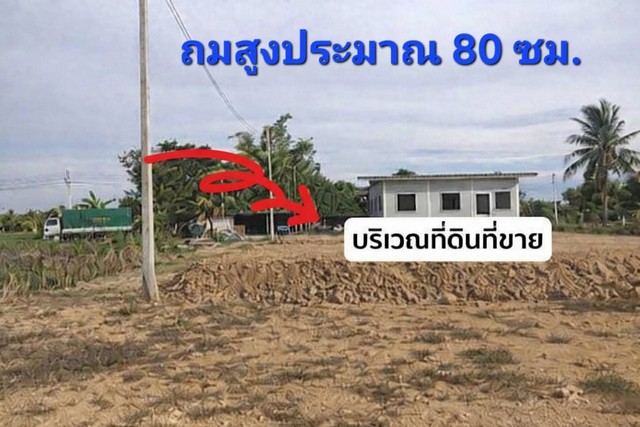  ที่ดินถมแล้ว พร้อมปลูกบ้าน ทำเลดี นครปฐม  ใกล้กรุงเทพ เดินทางสะดวก เข้า-ออกได้หลายทาง เทศบาลเมืองสามควายเผือก จ.นครปฐม ขนาด 100 ตารางวา ราคาเพียง 1,600,000 บาท ฟรีค่าโอน!  จุดเด่น -ที่ดินถมแล้ว พร้อมปลูกบ้านได้ทันที -ทำเลดี ใกล้ชุมชน สิ่งอำนวยความสะดวกครบ -เข้า-ออกได้ 3 เส้นทาง -คลองชลประทาน -สถานีตำรวจ -ถนนเพชรเกษม สถานที่ใกล้เคียง- โรงเรียน- เทศบาลเมือง- สถานีตำรวจ- วั�
