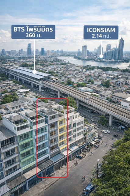 ไอคอนสยาม 2.1 กม. ให้เช่าอาคารพาณิชย์ 4.5 ชั้น 4นอน 21,999 B-M. ทำเลศักยภาพใกล้ BTS โพธิ์นิมิตร 365 ม. พร้อม 18 ตร.ว.  3น้ำ 300 ตร.ม. ตกแต่งใหม่พร้อมใช้งาน เดินทางสะดวกเชื่อมต่อถนนสมเด็จพระเจ้าตากสิน ตอบโจทย์ทั้งการอยู่อาศัยและทำธุรกิจ โดดเด่นด้วยวัสดุเกรดพรีเมียมและฟังก์ชันการใช้งานที่ครบครันทุกชั้นIconsiam is 2.1 km away. 4.5-Storey Commercial Building for Rent 4Beds 21,999 B-M. near BTS PhoNimit 365m. 18sq.w. 300sq.m. Newly renovated, ready for occupancy. Convenient access to SomdetPhraChaoTakSin Road perfec
