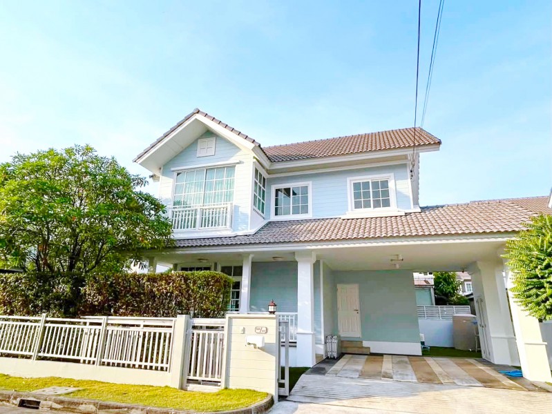 แฟชั่นไอส์แลนด์ 800 ม. รถไฟฟ้าสายสีชมพู วงแหวนรามอินทรา 3.0 กม  คฤหาสน์ 2ชั้น 3นอน 3 น้ำ ซาฟารีเวิลด์ ถ.ปัญญาอินทรา