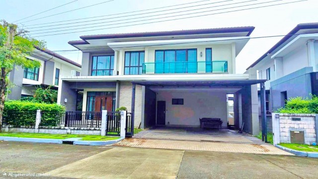 พัฒนาการ ศรีนครินทร์ ประเวศ 4 น้ำ ใกล้ SPLACE 650 ม.คฤหาสน์ 2 ชั้นให้เช่า 3-5นอน บ้านหรูพร้อมเฟอร์ฯ และเครื่องใช้ไฟฟ้าครบ เหมาะสำหรับอยู่อาศัย ออฟฟิศ เดินทางสะดวก ใกล้ตลาดราชพฤกษ์ 1.5 กม.รร.นานาชาติ ศูนย์การค้า รถไฟฟ้าและสิ่งอำนวยความสะดวกครบครัน ค่าเช่า 84,999 บาท / เดือนTwo-story mansion for rent, 3-5 bedrooms, Pattanakarn-Srinakarin, Prawet area, 4 bathrooms, near SPLACE (650 m). Two-story detached house for rent 3 bed  bath near SPLACE 650 m. Luxury home with complete furniture and appliances suitable for residence or office. Convenient transportatio