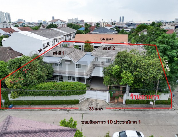 บ้านเดี่ยว ประชา นิเวศ 1 ตรงข้าม ตลาด บอง มา เช่ที่ตั้ง :  ถนน เทศบาลสงเคราะห์ แขวงลาดยาว เขตจตุจักร กรุงเทพมหานคร รายละเอียดทรัพย์ บ้านเดี่ยว 2 ชั้น 2 หลัง + ร้านอาหารเนื้อที่ 179 ตร.ว. พื้นที่ใช้สอย 500 ตรม.ห้องนอน 5 ห้อง มีห้องแต่งตัว+ห้องน้ำในตัวทุกห้องห้องอเนกประสงค์ชั้น1 , ห้องทำงาน , ห้องพระห้องแม่บ้าน 2 ห้อง ห้องน้ำ 2 ห้อง จอดรถในบ้าน 2 คันด้านหน้าสร้างเป็นร้านอาหาร�