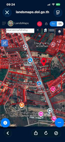 #ขายที่ดินทำเลทอง ติดถนนบายพาส สกลนคร อำเภอเมือง จังหวัดสกลนคร เนื้อที่ 2 ไร่ 2 งาน 90 ตารางวา#รายละเอียดและที่ตั้งทรัพย์-ที่ดินขนาด 2 ไร่ 2 งาน 90 ตารางวา-ตั้งอยู่ตำบลพังขว้าง อำเภอเมืองสกลนคร จังหวัดสกลนคร-ติดถนนเส้นเลี่ยงเมืองสกลนคร ตรงข้ามร้านแสงวิจิตรการไฟฟ้า-ที่ดินหน้ากว้างติดถนนใหญ่ 27 เมตรลึก 127 เมตร-ใกล้โรงแรม ฮักสกลนคร-ใกล้ราชภัฏสกลนคร#ที่ดินติดถนนใหญ�