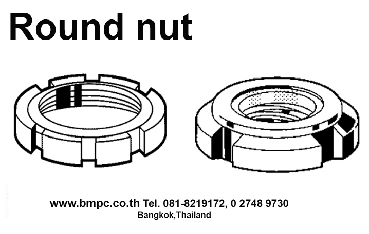 Hook wrench with nose, ประแจขันนีอตล๊อกลูกปืนปลายเพลา, Wrench for slotted round nut,