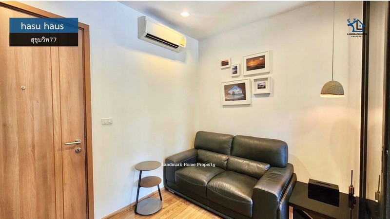 LM26-0137 hasu haus สุขุมวิท77ใกล้รถไฟฟ้า BTS อ่อนนุชโครงการ : #hasu hausทำเล : #สุขุมวิท77พื้นที่ : 32.4 ตร.ม.เพียv : 3,500,000  บาทฟังก์ชั่น :  1นอน 1 น้ำ 1 จอดสิ่งอำนวยความสะดวก– คอร์ทส่วนกลาง– ฟิตเนส– สระว่ายน้ำพร้อมสระเด็ก– พื้นที่พักผ่อนริมน้ำ พร้อมเฟอร์นิเจอร์กลางแจ้ง– สวนพักผ่อนพร้อมพื้นที่สันทนาการกลางแจ้ง– ที่จอดจักรยาน– รถรับส่ง– เจ้าหน้าที่รักษาความปลอดภัย ตลอด 24 ชั่วโมง– กล้องวงจรป