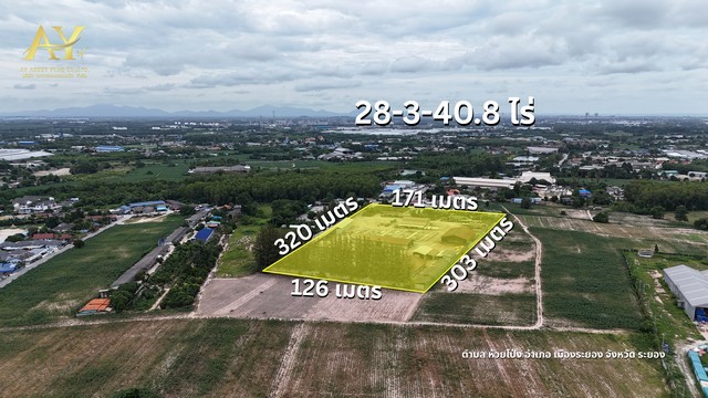 ขายที่ดินพร้อมโรงงานย่านห้วยโป่ง ระยอง | ซื้อ 1 ได้ถึง 3! มีใบอนุญาต ร.ง.4 พร้อมดำเนินกิจการทันที ทำเลดี ใกล้นิคมฯ มาบตาพุด ติดถนนวัดชากลูกหญ้า เดินทางเข้าเมืองสะดวก• ขนาดเนื้อที่รวม : 28-3-40.8 ไร่ | 11,540.8 ตารางวา | 46,164 ตารางเมตร• เอกสารสิทธิที่ดิน : โฉนดที่ดินเลขที่ 29243 (น.ส.๔ ง.)• หน้ากว้างติดถนน : หน้ากว้าง 171เมตร ลึก 320 เมตร• ผังเมือง : สีเหลือง ชบ.-15• ค่าพิกัดแปลง : 12.75585377,101.12078298ราคาเส�