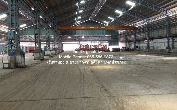 DSL-864สนใจต่อ: โดม รัชดา (Exclusive Contract)โทร: 065-586-9872ไลน์ไอดี: giantmw หรือ @yem0202nF/B: https://bit.ly/3vdegO8Fanpage: https://bit.ly/488TrlD.ขายโรงงาน (มีใบอนุญาตก่อสร้าง และใบ ร.ง.4) โซนสนามบินสุวรรณภูมิ บนเนื้อที่ 10-0-41 ไร่ ราคา 260 ล้านบาท.รายละเอียดทรัพย์ที่ขาย: โรงงาน อาคารสำนักงาน หอพักพนักงาน เครน 5 ชุด หม้อแปลง และไฟฟ้า 3 เฟส บนเนื้อที่ 10-0-41 และมีพื้นที่ใช้สอย 15,190 ตร.ม..จุดเด่นของทรัพย์: เป็นโรงงาน ที่มีพร้อมไม่ว่าจะเป็นเรื่อ