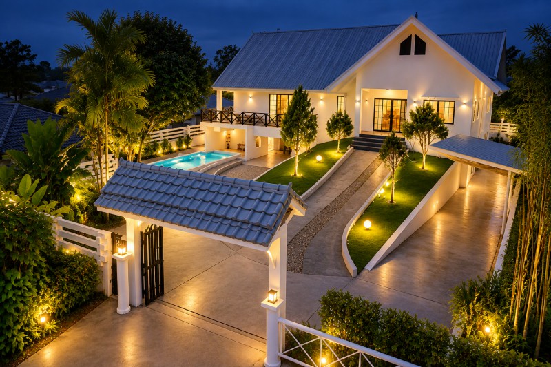 ทำ Airbnb บ้านเดี่ยวพูลวิลล่า 34,998B-M หนองจ๊อม ใกล้แม่โจ้ กอล์ฟคลับ 500 ม. 150ตร.ว. 425ตร.ม. 4นอน 2น้ำ ป่าไผ่ 300ม.พร้อมสระว่ายน้ำระบบน้ำเกลือ เฟอร์นิเจอร์และเครื่องใช้ไฟฟ้าครบ เหมาะอยู่อาศัย บ้านพักตากอากาศ หรือMaeJo Golf Club 500m. Urban Modern Pool Villa 4Beds 2Baths near PhaPhai 300m. 34,998B-M NongChom Maejo 150sq.wa. of land with 425 sq.m.  private saltwater pool fully furnished with appliances, ideal for residence, holiday home or Airbnb investmentถนนรอบเมืองเชียงใหม่ Highway 2053 ตำบลป่าไผ่ อำเภอสันทราย จังหวัดเชียงใหม่VDO 1 นาที https://