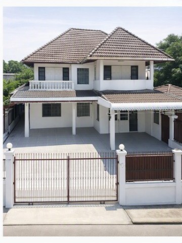 สำนักงานที่ดิน นครปฐม 850 ม.ลำพยา 2น้ำ ใกล้ม.ศิลปากร 1 กม. 15,998บาท/เดือนเมืองนครปฐม ให้เช่าบ้านเดี่ยว 2 ชั้น 5นอน ใกล้ม.ศิลปากร 1 กม.ที่ดิน 130 ตร.วา.พื้นที่ใช้สอย 300 ตร.ม.พร้อมบริเวณบ้าน และโรงจอดรถมีหลังคา เหมาะอยู่อาศัย โฮมออฟฟิศ หรือทำธุรกิจที่ต้องการพื้นที่กว้าง ทำเลชุมชน เดินทางสะดวก ใกล้ตลาด ร้านค้า สถานพยาบาล และสถานศึกษาหลายแห่ง 5bed 2-story detached house for rent1 km from Silpakorn University. near NakhonPathom Land 