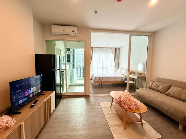 1 Bedroom Condo for Rent at Regent Home Bangna near BTS Bang NaLocation: Regent Home Bangna, Bang Na, BangkokContact Aekachai (Aui)T. 089-799-5598Line ID : @auiauiaui001 (add @ in front)Room details- 1 bedroom 1 bathroom- Size 28 sqm- Building D 27th floor- Swimming pool and garden view, good breeze and quiet- Japanese style furniture, warm and cozy- 5 ft bed, sofa bed, dressing table, coffee and dining table- Large built in wardrobe- Smart TV, refrigerator, washing machine and water heater- 2 air conditioners- Ready to move inRental- 11,000 THB per monthNearby- BTS Bang Na within walking distance- Easy access to Sukhumvit Road and Bang Na Trat RoadProject facilities- Salt water swimming pool- Fitness and boxing area- Co-working space and meeting room- Garden and yoga area- 7-Eleven in the project- 24 hour security- Car parking